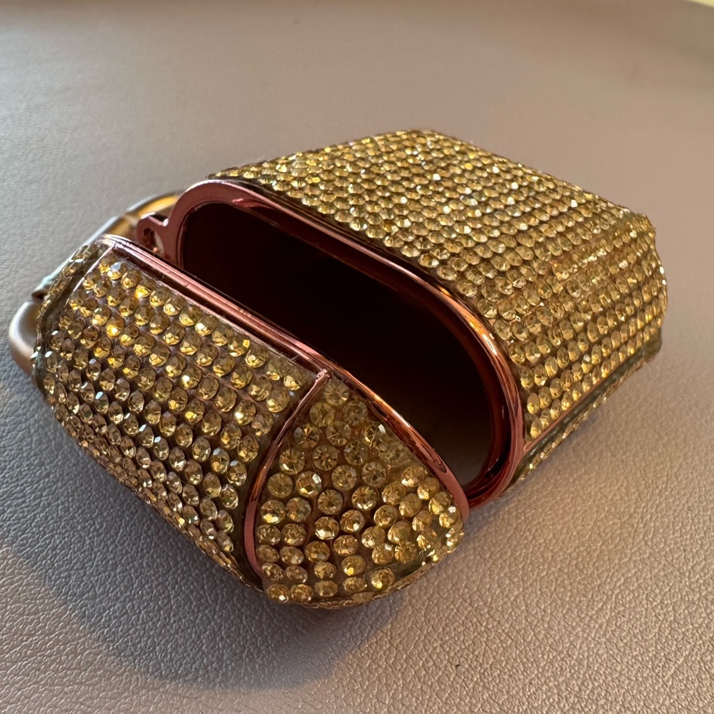 Rose gold AirPods Case with Clip - Picture 4 of 4